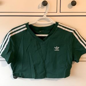 Green Adidas Crop Top